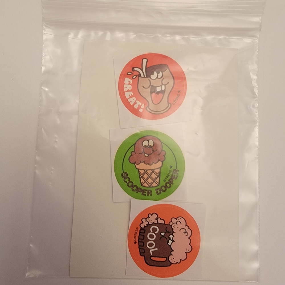 TREND Retro Scratch N Sniff Sticker Set Coke Ice Cream RootBeer - Picture 5 of 5